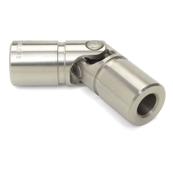 Single U-Joint, 5/8" x 5/8" Bores, 1.245" OD, Stainless